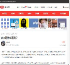 php是什么语言？-php教程-PHP中文网